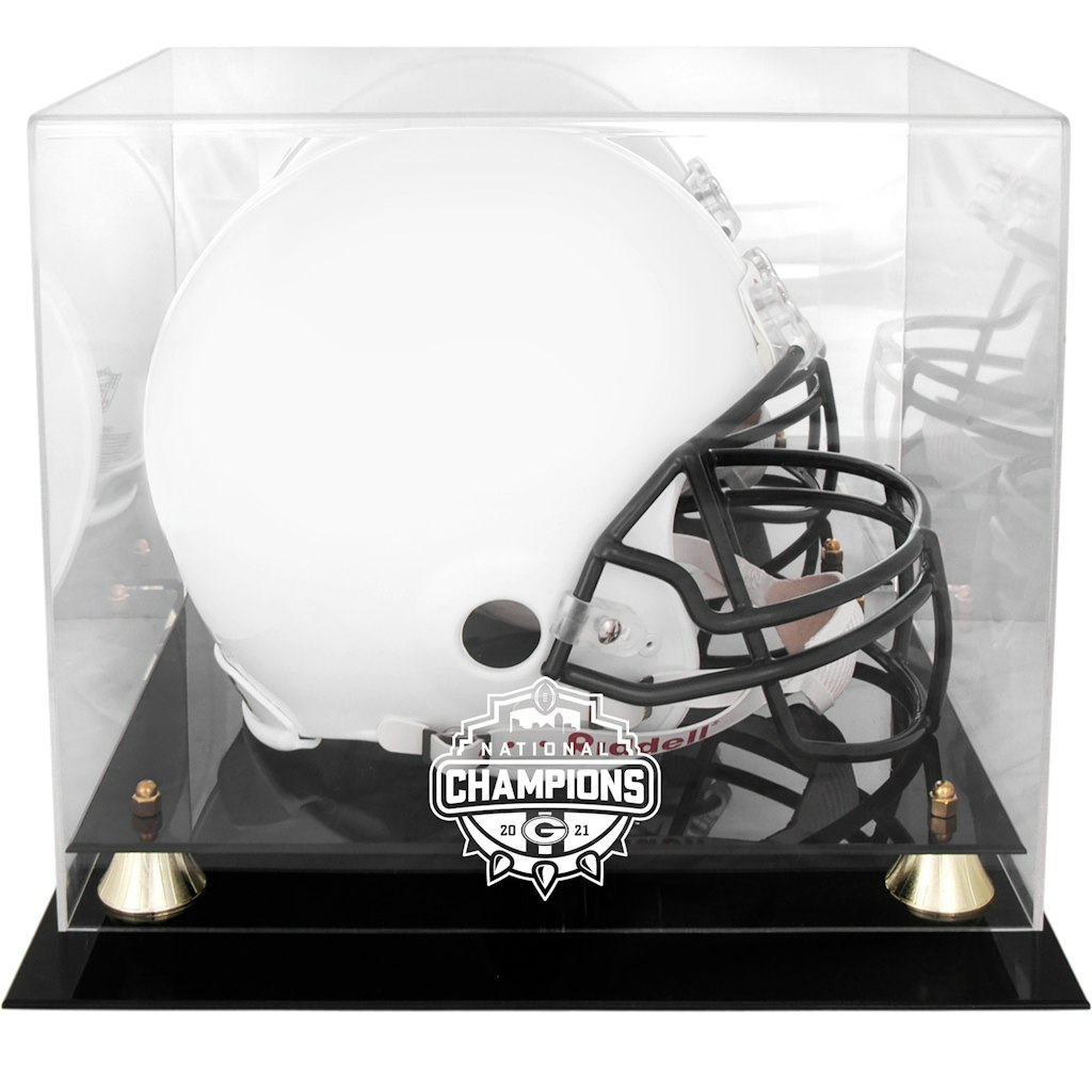 Georgia Bulldogs 2021 College Football Playoff Champions Helmet Display Case: $119.99