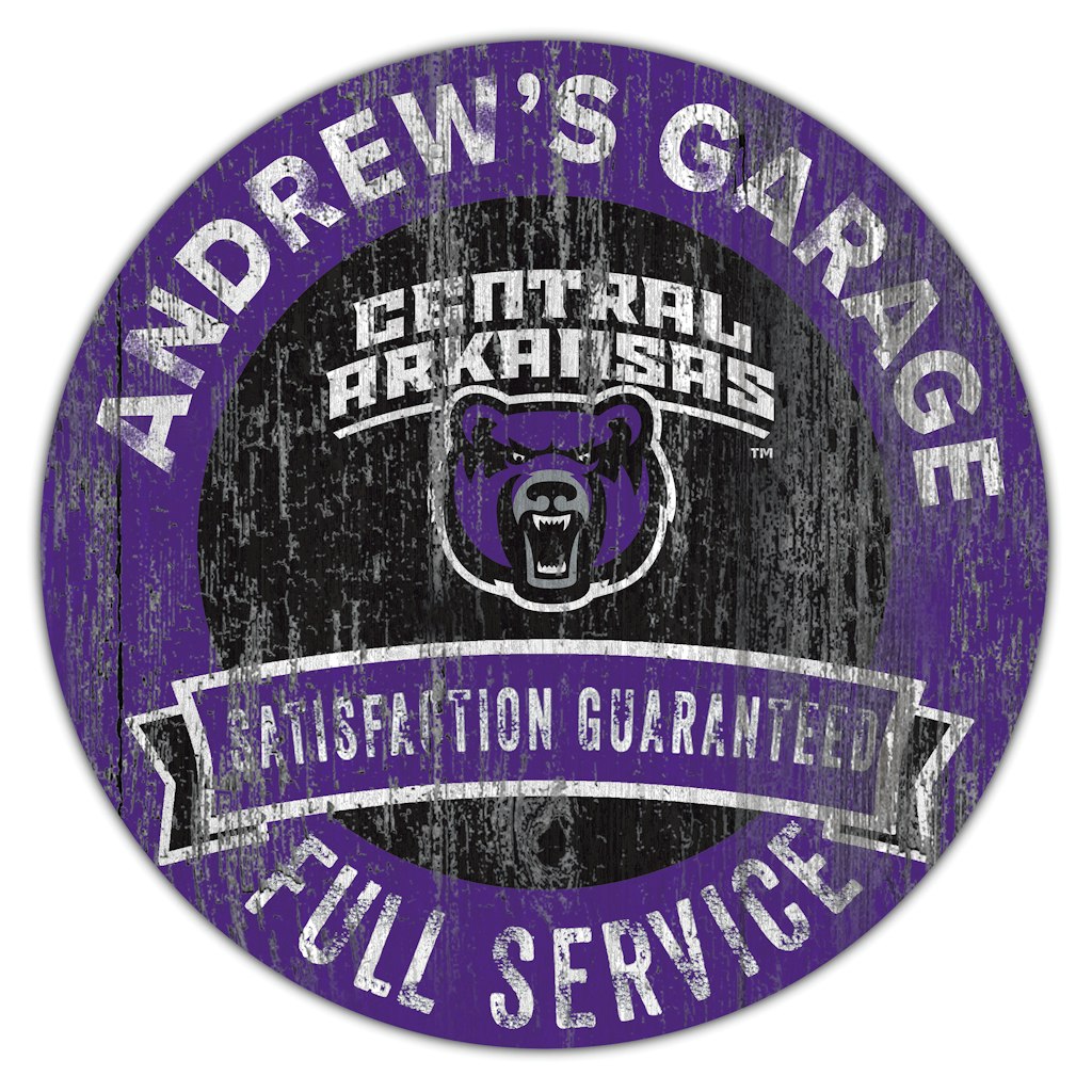 Central Arkansas Bears 16-inch Customizable Garage Circle: $34.99