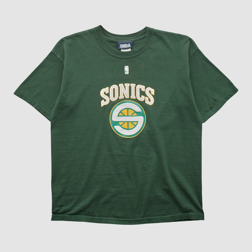 Fanatics Seattle SuperSonics 2000s Vintage T-shirt: $54.99 Fanatics Seattle SuperSonics 2000s Vintage T-shirt: $54.99