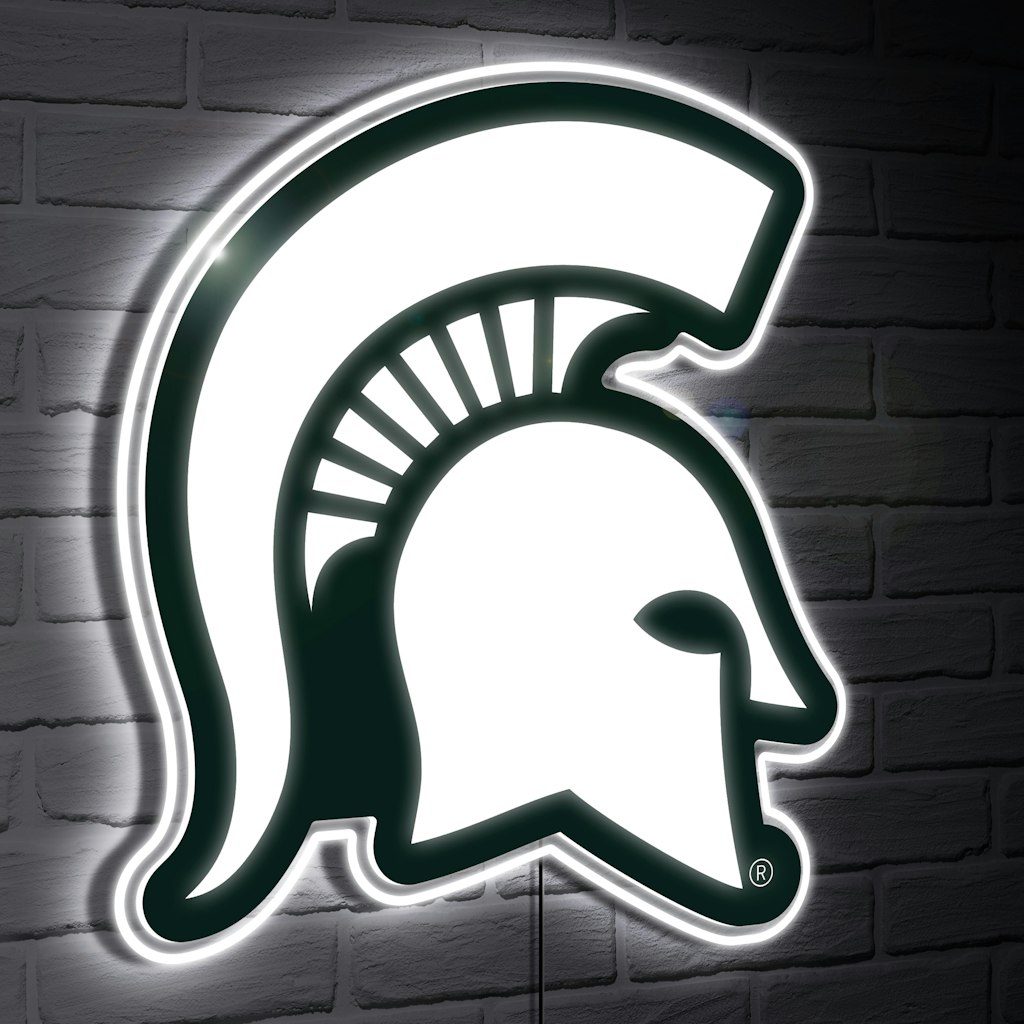 Michigan State Spartans LED Team Logo Wall Sign: $305.99 Michigan State Spartans LED Team Logo Wall Sign: $305.99