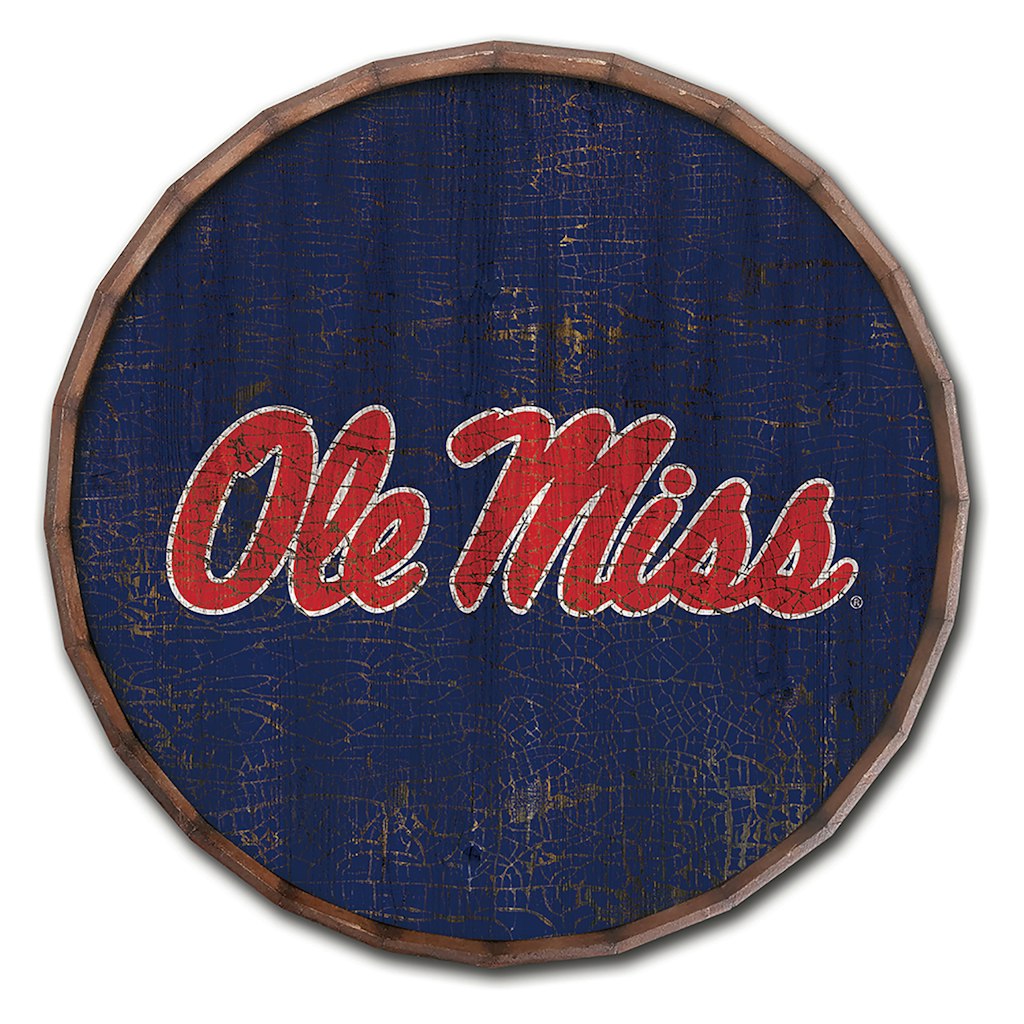Ole Miss Rebels 24-Inch Barrel Top Sign: $84.99 Ole Miss Rebels 24-Inch Barrel Top Sign: $84.99