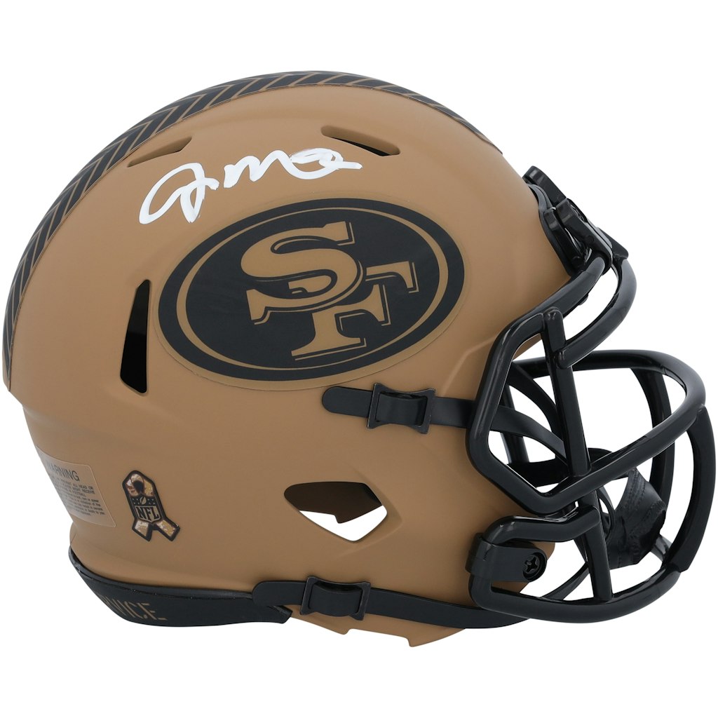 Joe Montana Autographed San Francisco 49ers Riddell Speed Mini Helmet: $349.99 Joe Montana Autographed San Francisco 49ers Riddell Speed Mini Helmet: $349.99