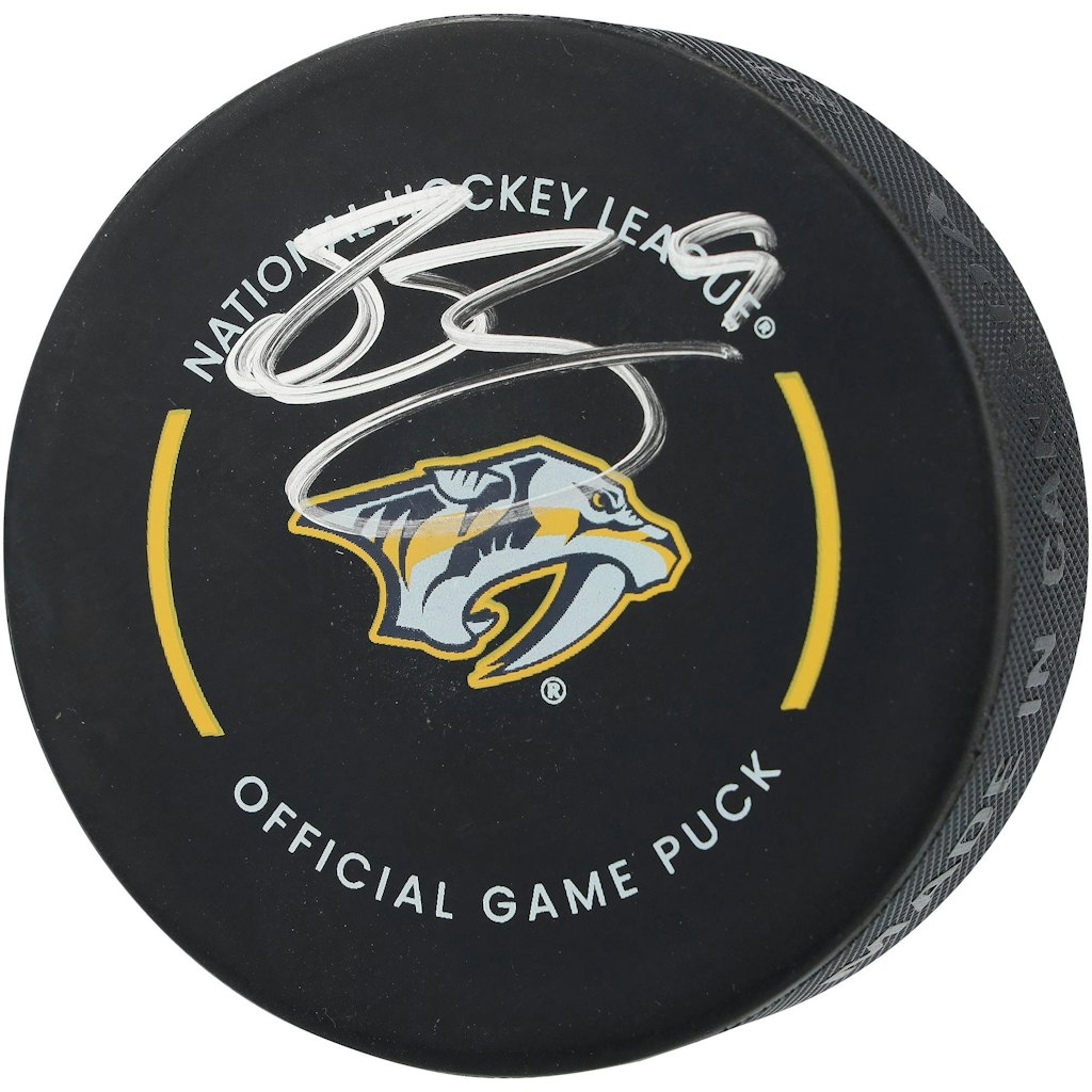 Filip Forsberg Autographed Nashville Predators Game Puck: $69.99 Filip Forsberg Autographed Nashville Predators Game Puck: $69.99