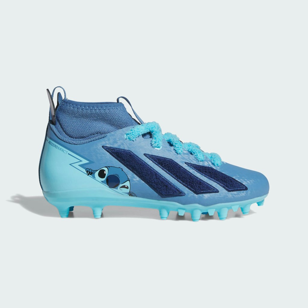 Adidas Disney Lilo & Stitch Adizero Impact 2 Kids Football Cleats: $75