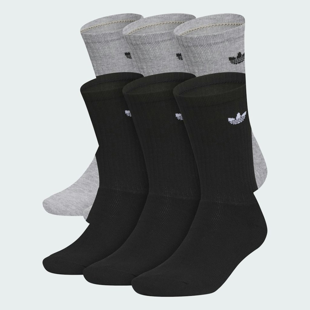 Adidas Originals Trefoil Crew Socks 6-Pack: $26 Adidas Originals Trefoil Crew Socks 6-Pack: $26