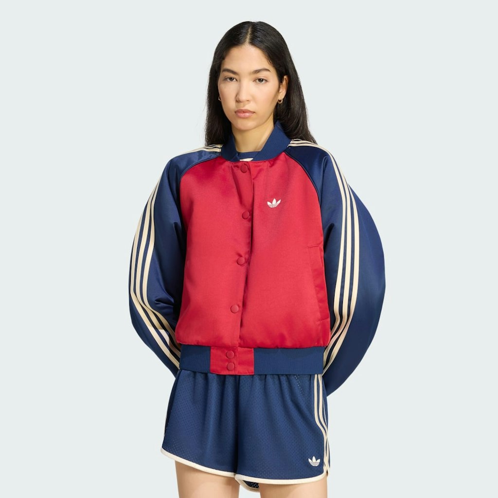 Satin Bomber Jacket: $95 Satin Bomber Jacket: $95