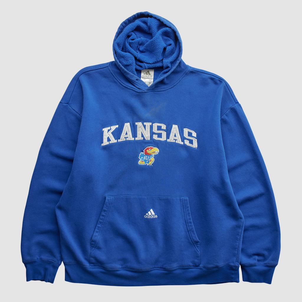 Kansas Jayhawks Adidas Vintage Pullover Hoodie: $74.99 Kansas Jayhawks Adidas Vintage Pullover Hoodie: $74.99