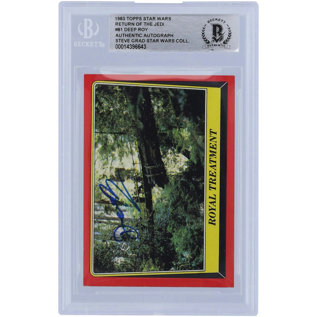 Deep Roy Autographed 1983 Topps Star Wars Return of the Jedi Card: $59.99 Deep Roy Autographed 1983 Topps Star Wars Return of the Jedi Card: $59.99
