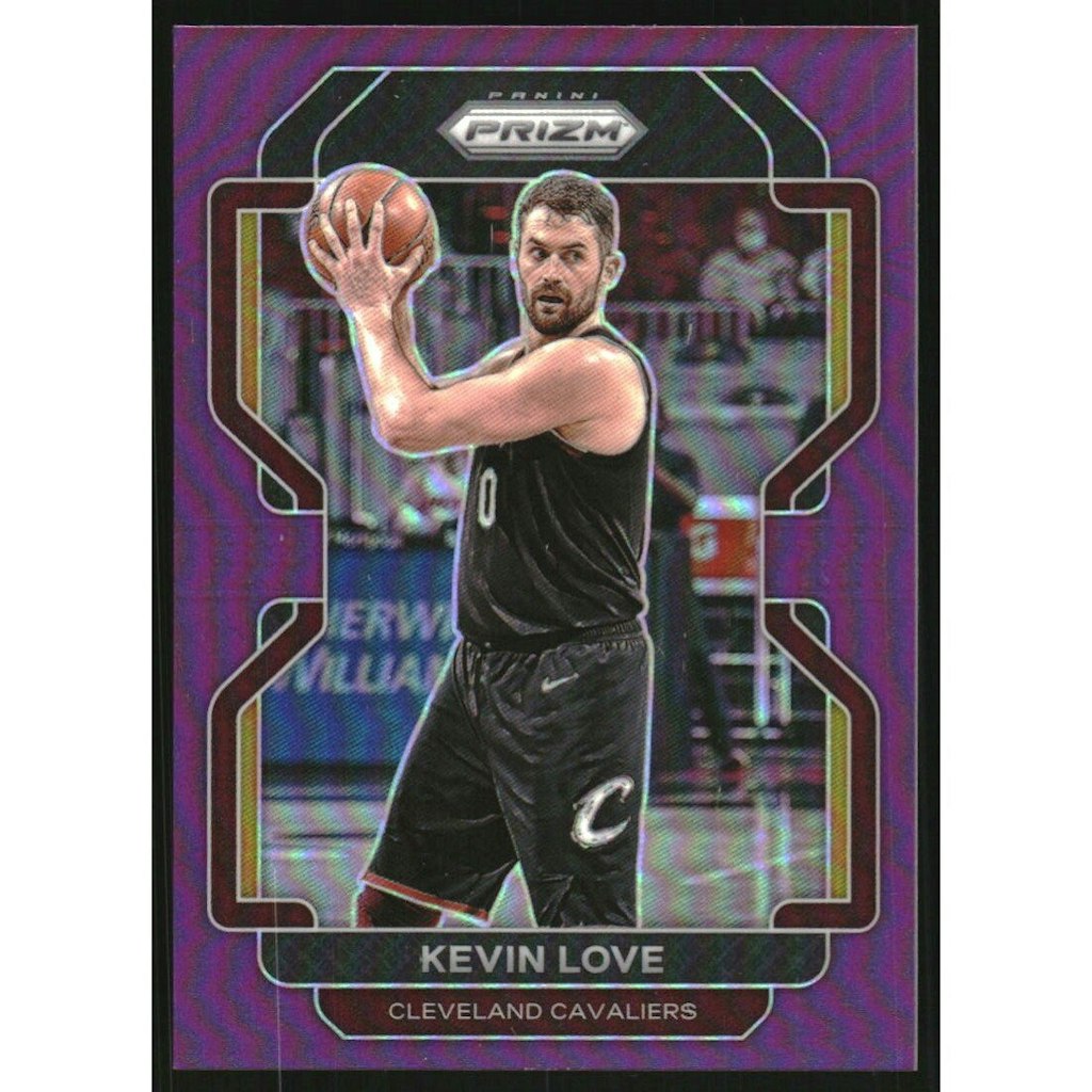 2021-22 Panini Prizm Purple Prizm Kevin Love #115 Trading Card: $13.50 2021-22 Panini Prizm Purple Prizm Kevin Love #115 Trading Card: $13.50