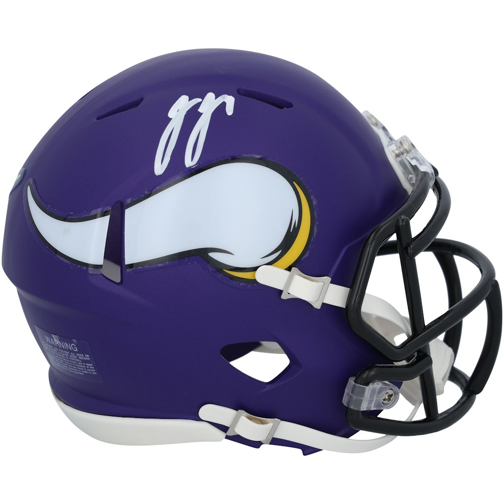 J.J. McCarthy Minnesota Vikings Autographed Riddell Speed Mini Helmet: $299.99 J.J. McCarthy Minnesota Vikings Autographed Riddell Speed Mini Helmet: $299.99