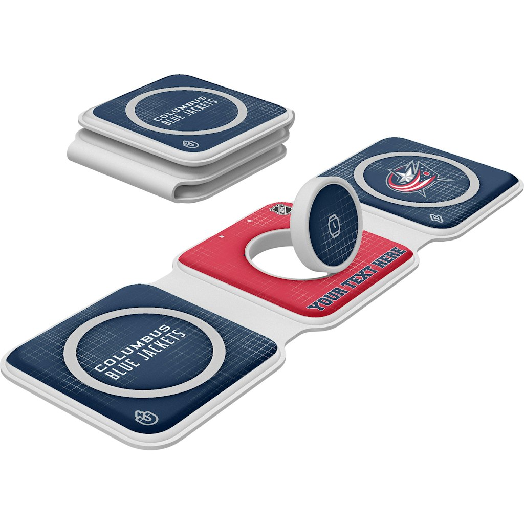 Keyscaper Columbus Blue Jackets 3-in-1 Foldable Charger: $79.99 Keyscaper Columbus Blue Jackets 3-in-1 Foldable Charger: $79.99