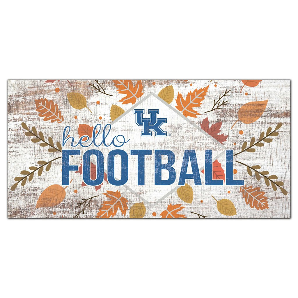 Kentucky Wildcats 6" x 12" Football Wall Art: $21.99 Kentucky Wildcats 6" x 12" Football Wall Art: $21.99