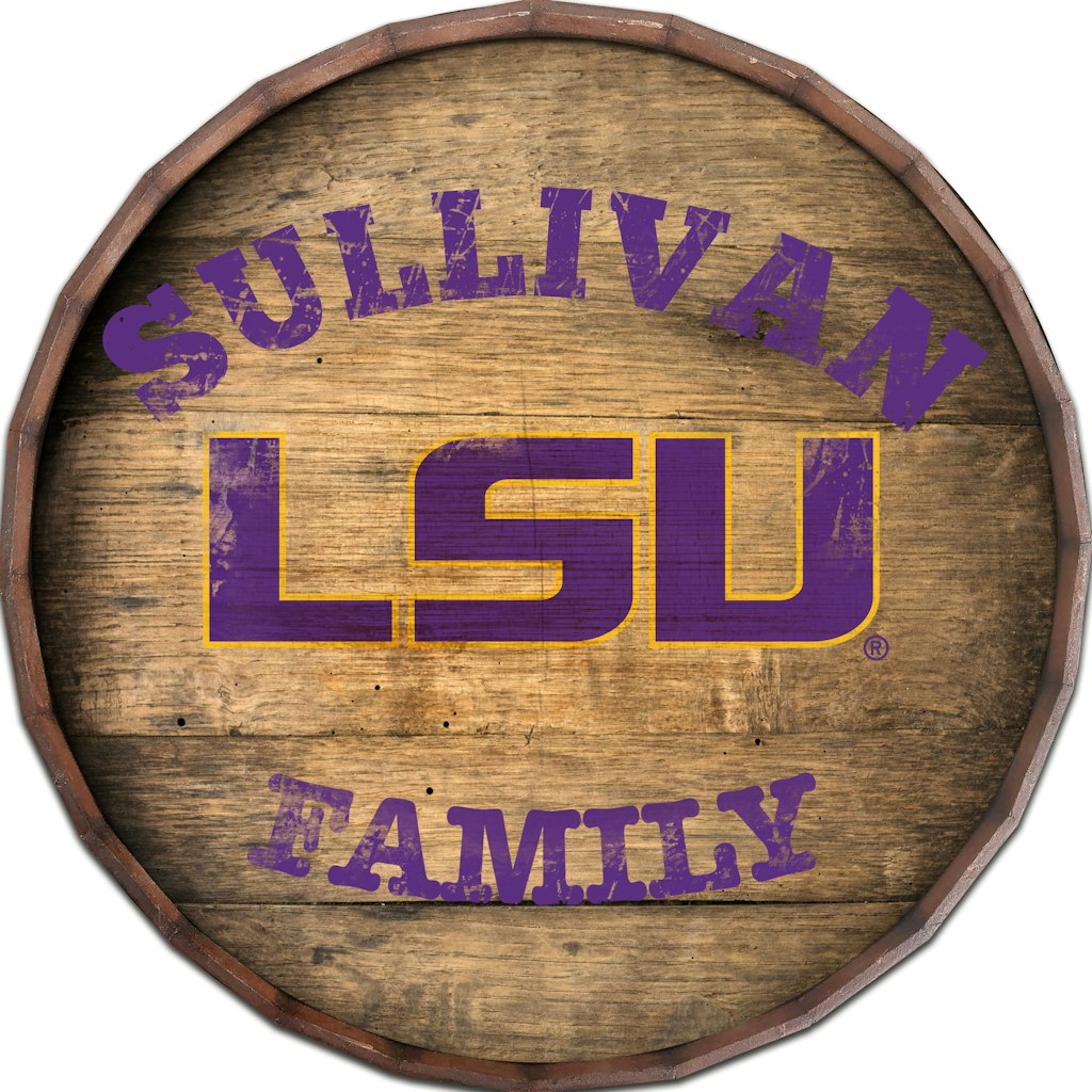 LSU Tigers 24-inch Personalized Barrel Top: $104.99 LSU Tigers 24-inch Personalized Barrel Top: $104.99