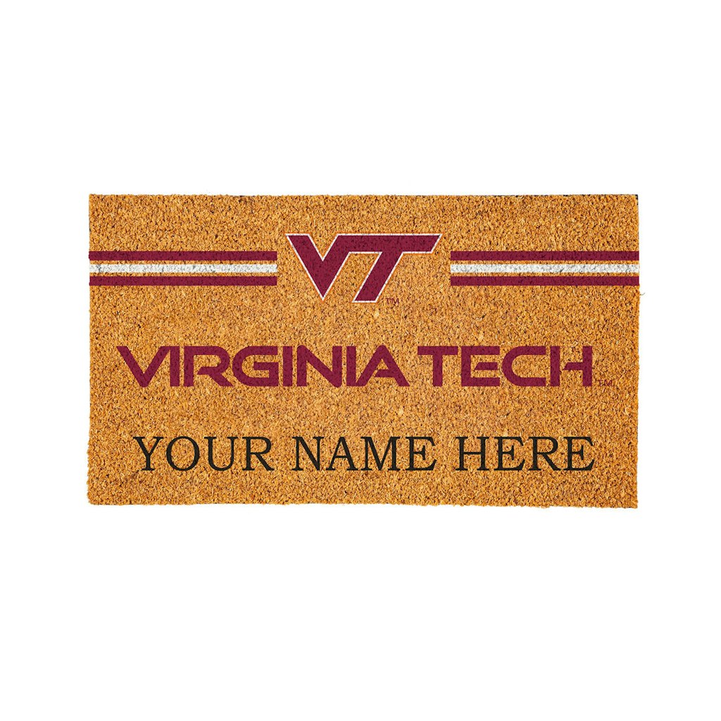 Virginia Tech Hokies 28" x 16" Team Logo Coir Doormat: $49.99 Virginia Tech Hokies 28" x 16" Team Logo Coir Doormat: $49.99