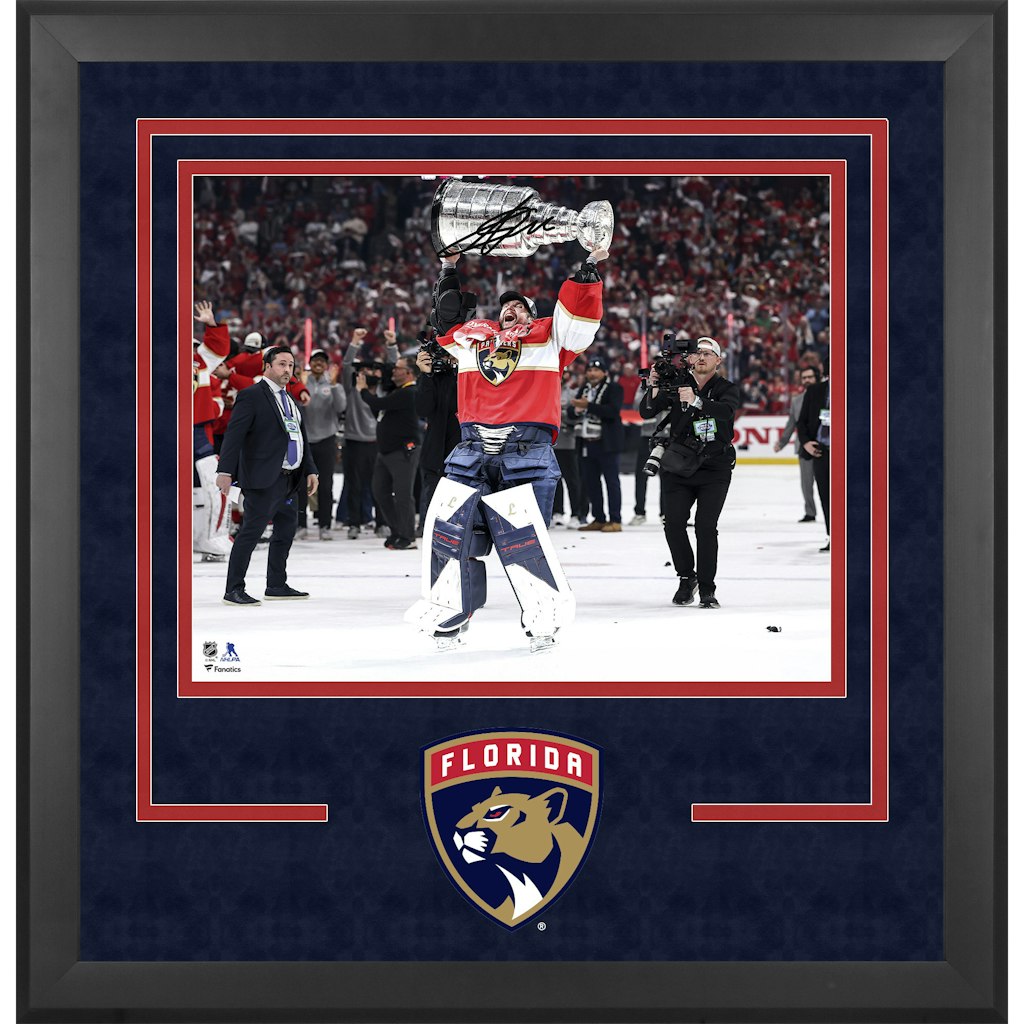 Sergei Bobrovsky Autographed 2025 Stanley Cup Champions 16" x 20" Framed Photograph: $269.99 Sergei Bobrovsky Autographed 2025 Stanley Cup Champions 16" x 20" Framed Photograph: $269.99
