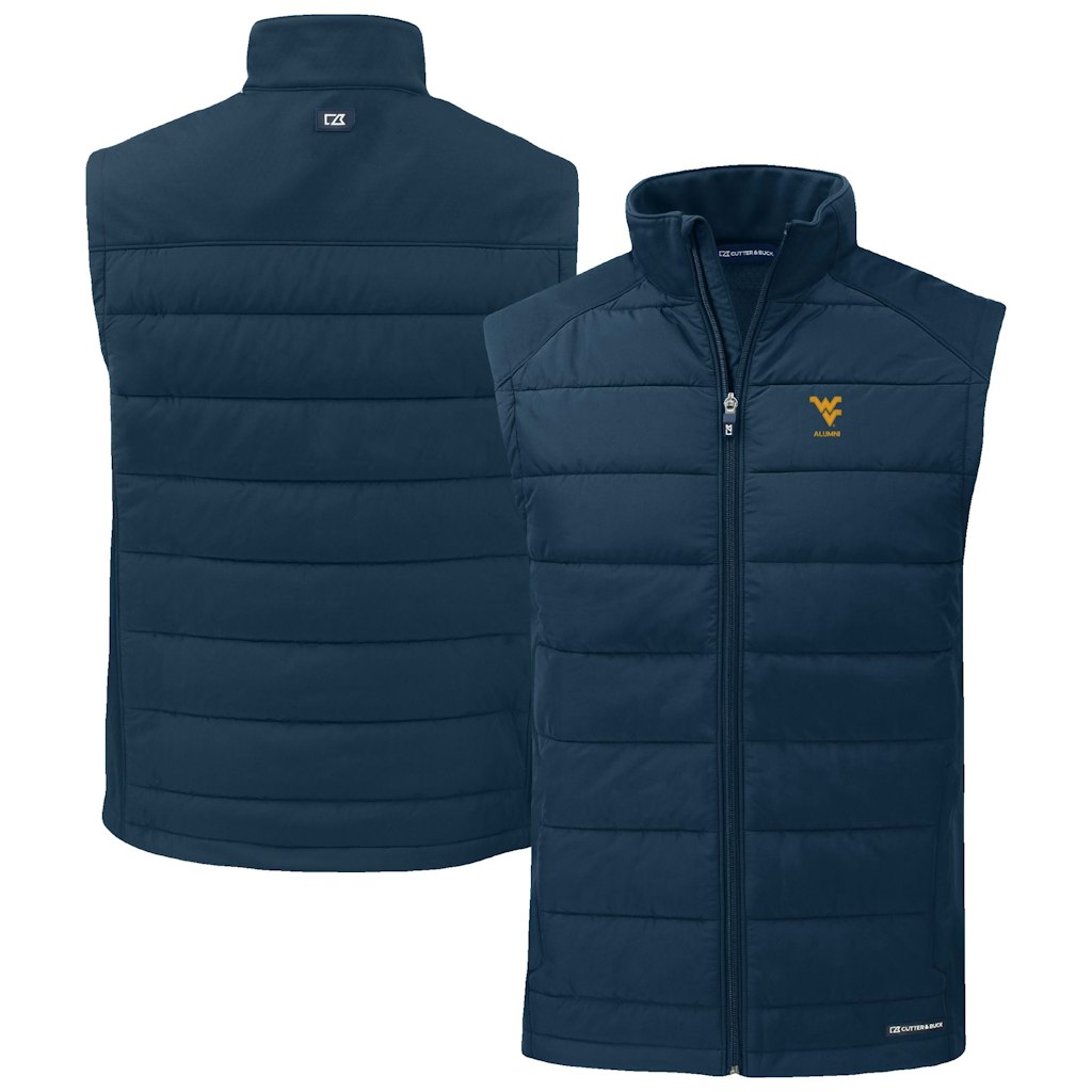 Cutter & Buck West Virginia Mountaineers Eco Softshell Full-Zip Vest: $194.99 Cutter & Buck West Virginia Mountaineers Eco Softshell Full-Zip Vest: $194.99
