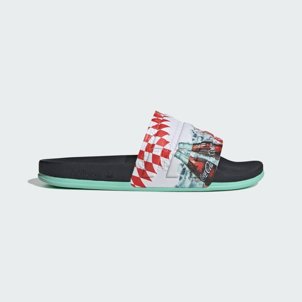 Adidas x Coca-Cola Adilette Slides: $45