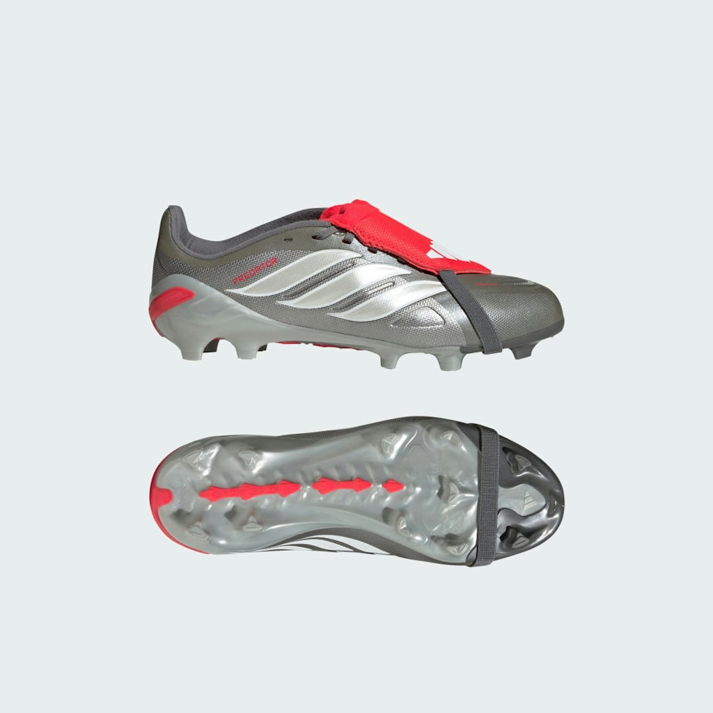 Predator League Fold-Over Tongue Kids' Firm Ground Soccer Cleats: $80