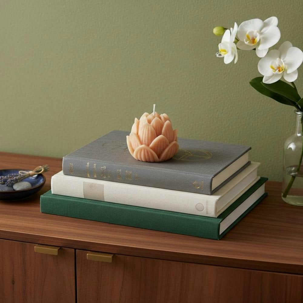 2-Inch Orange Sandalwood Scented Dimensional Flower Candle: $26.99 2-Inch Orange Sandalwood Scented Dimensional Flower Candle: $26.99