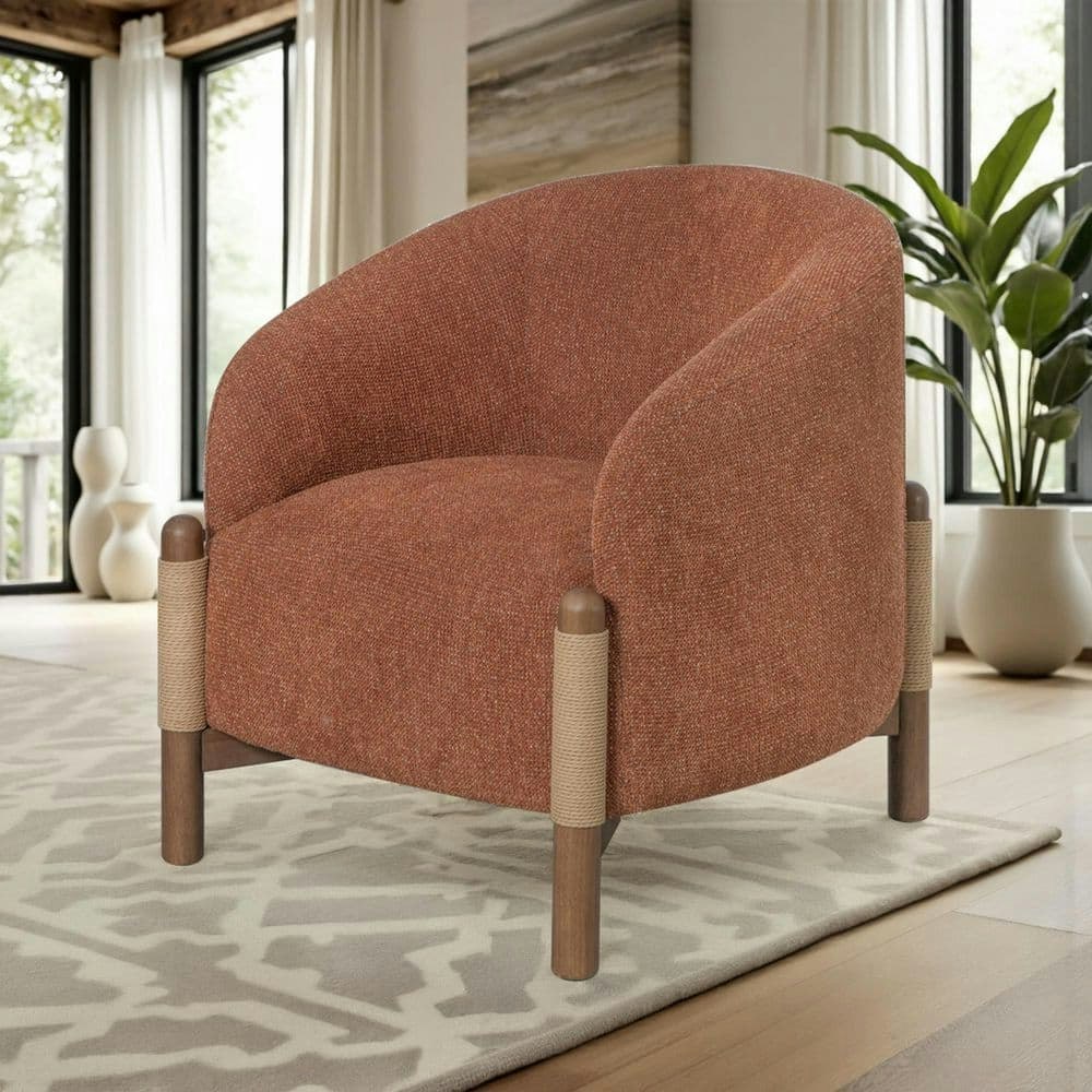 Stormy Salted Rust Fabric Accent Chair: $731.33 Stormy Salted Rust Fabric Accent Chair: $731.33