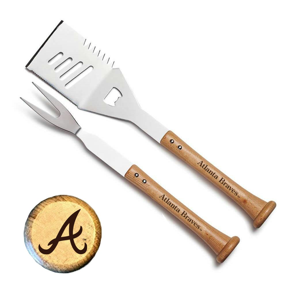 Atlanta Braves Turn Two Baseball BBQ Combo Set: $74.99 Atlanta Braves Turn Two Baseball BBQ Combo Set: $74.99