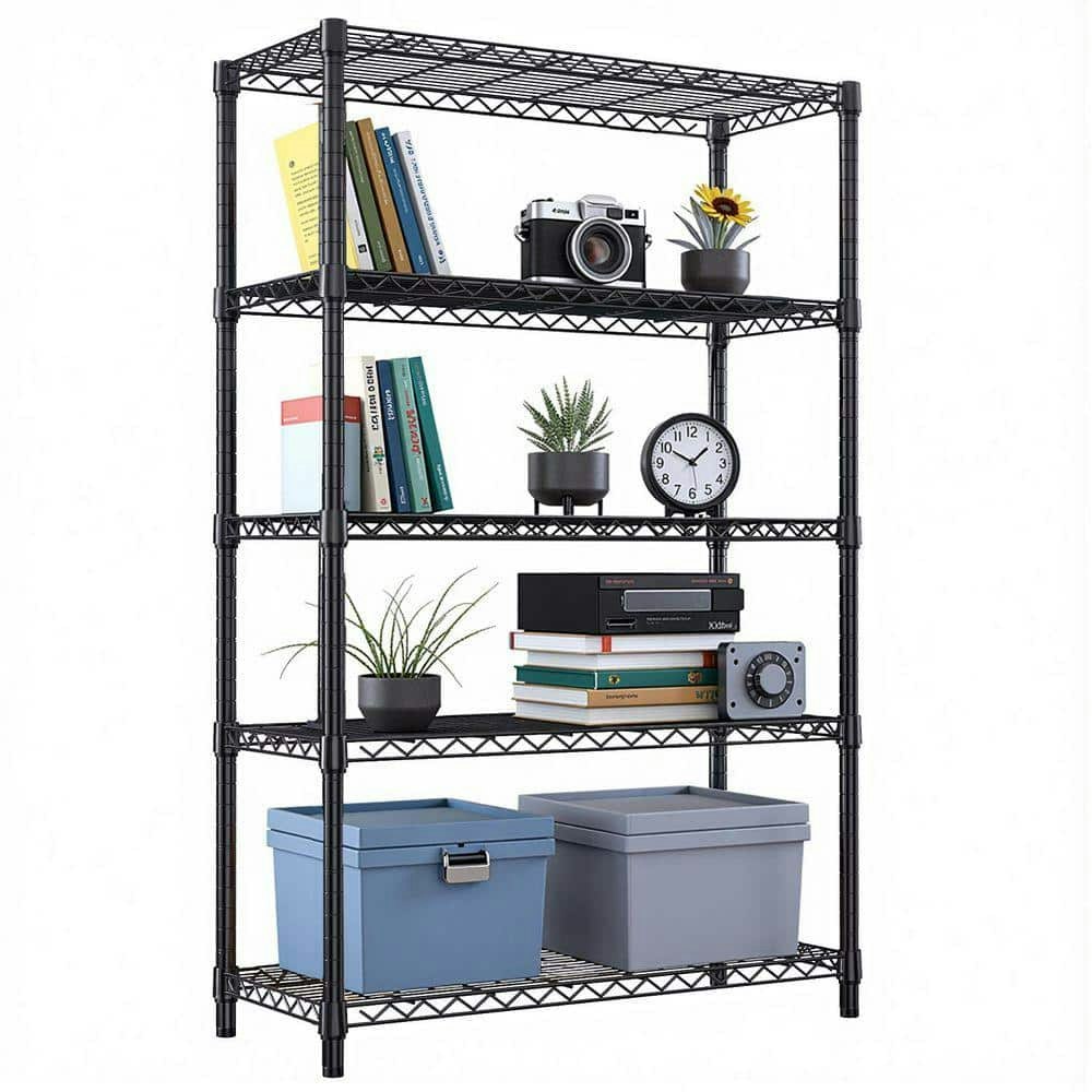 5-Tier Adjustable Steel Garage Storage Shelving Unit: $150 5-Tier Adjustable Steel Garage Storage Shelving Unit: $150