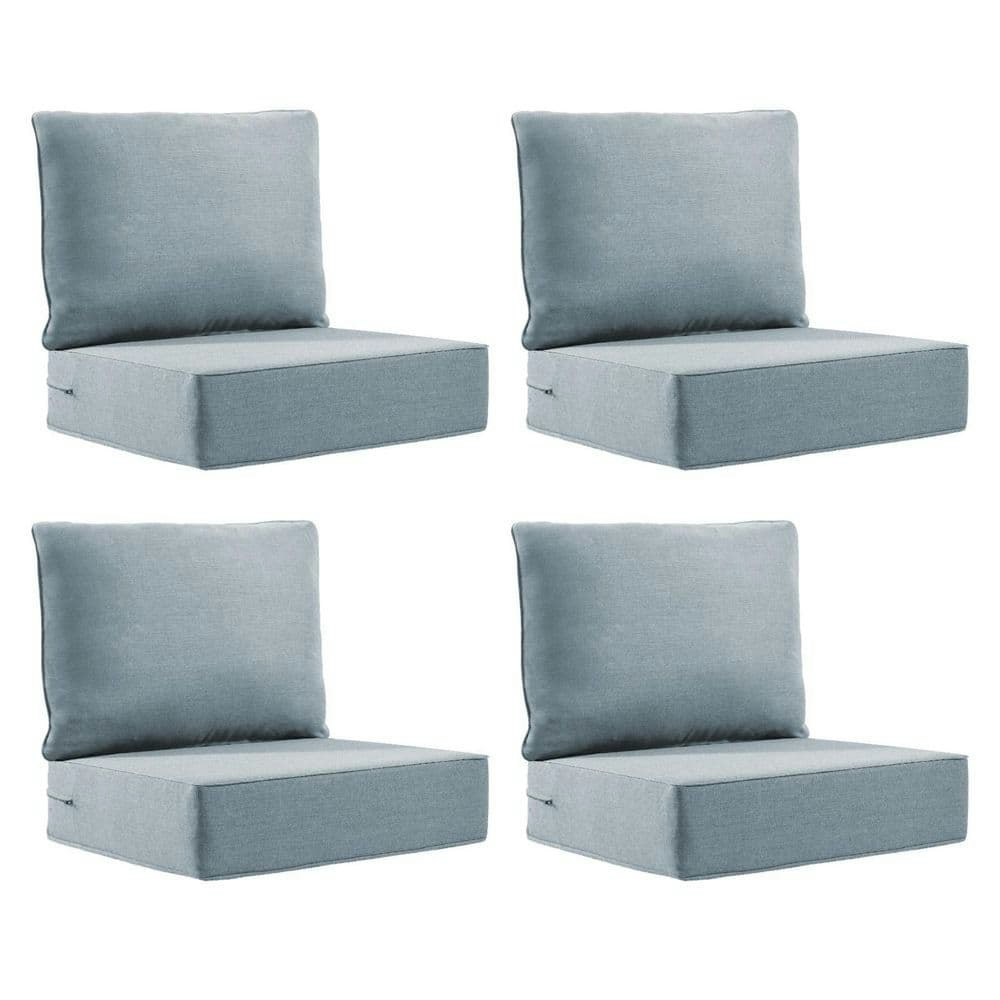 22" x 24" x 6" 8-Piece Outdoor Lounge Chair Replacement Cushion Set: $219