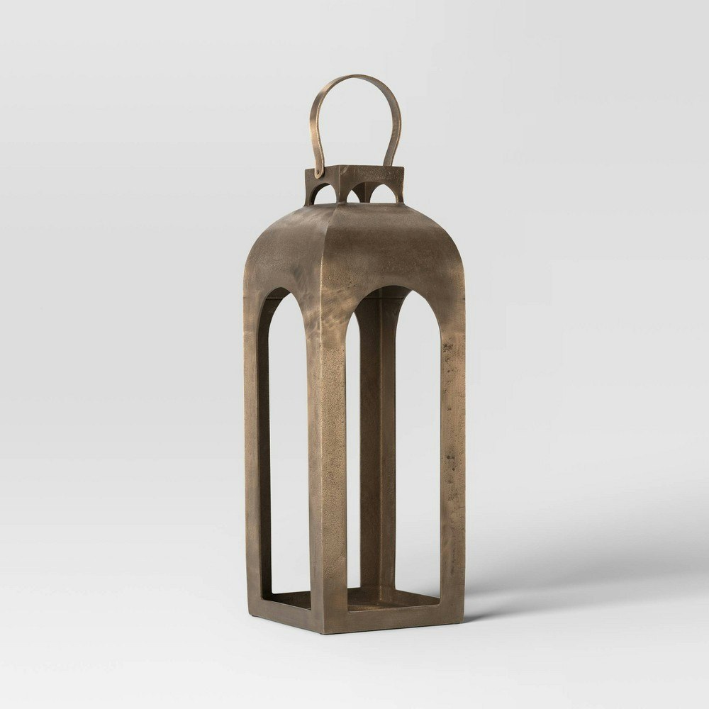 Threshold Pillar Cast Aluminum Candle Holder 21.875" x 8": $90 Threshold Pillar Cast Aluminum Candle Holder 21.875" x 8": $90