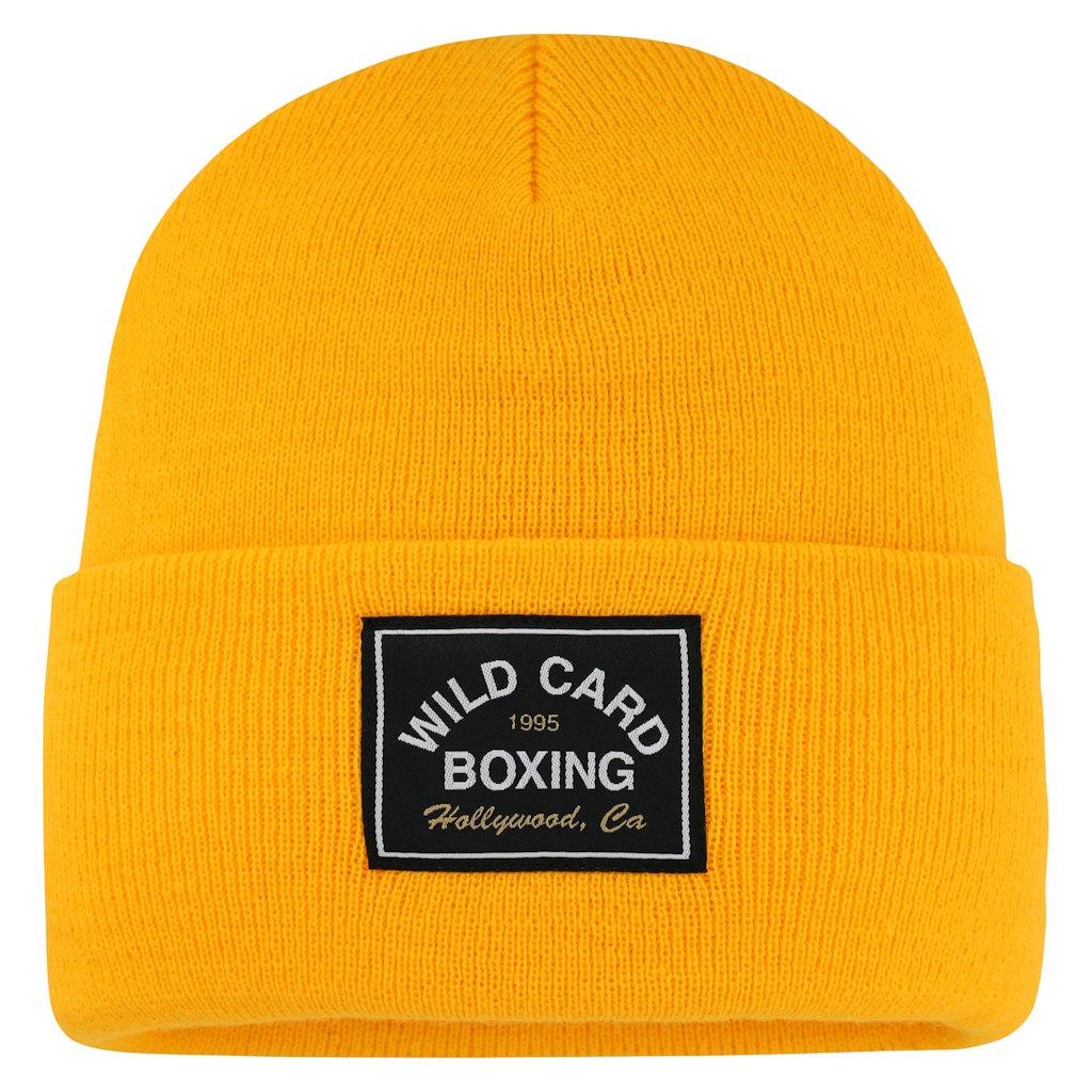 Gold Wild Card Boxing 1995 Logo Beanie: $21.99 Gold Wild Card Boxing 1995 Logo Beanie: $21.99