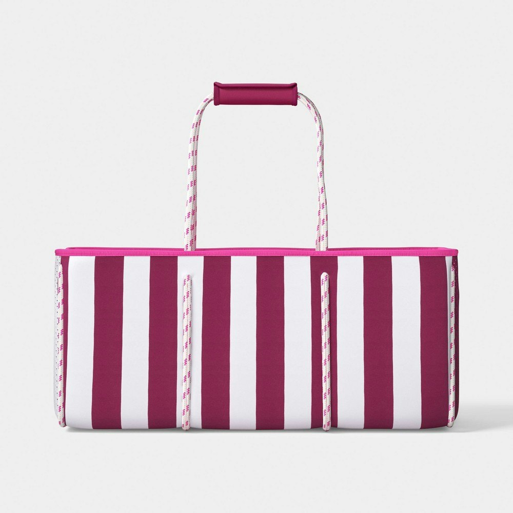 Sun Squad XL Striped Beach Bag: $15 Sun Squad XL Striped Beach Bag: $15