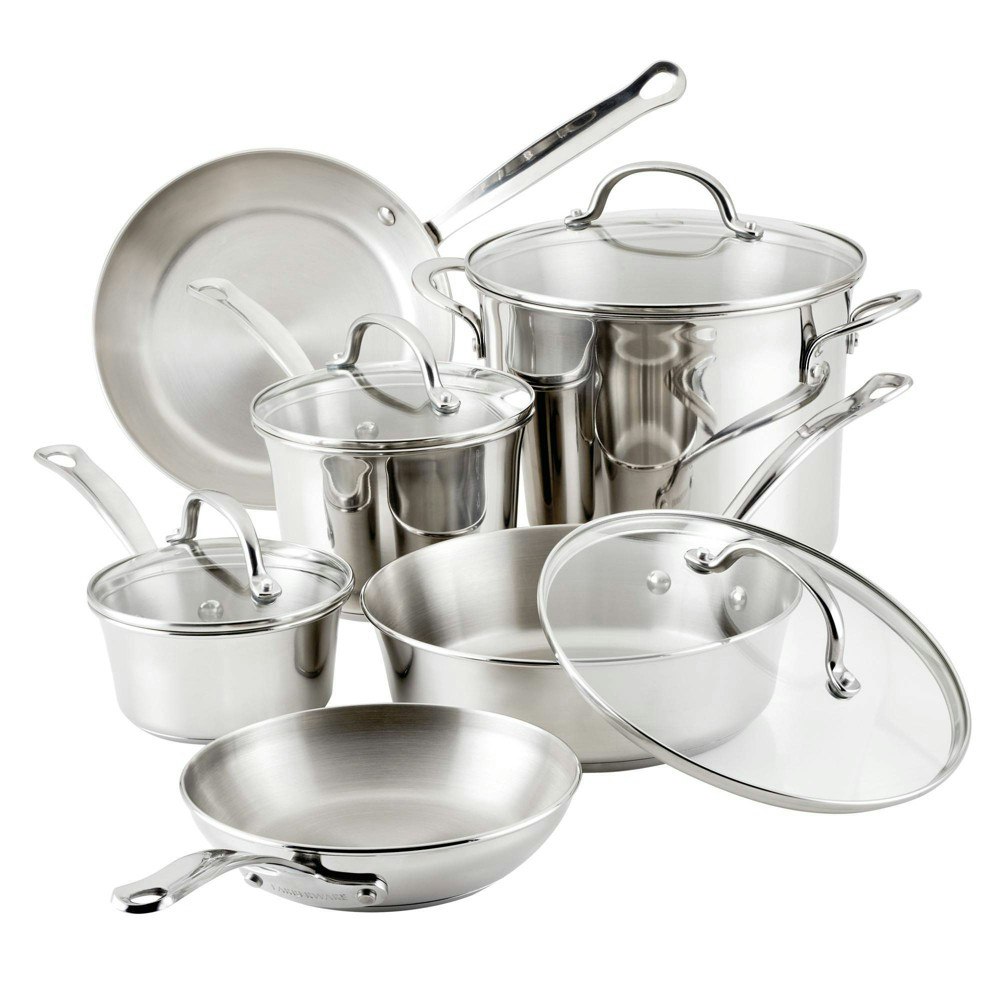 Farberware Millennium 10-Piece Stainless Steel Cookware Set: $169.99 Farberware Millennium 10-Piece Stainless Steel Cookware Set: $169.99