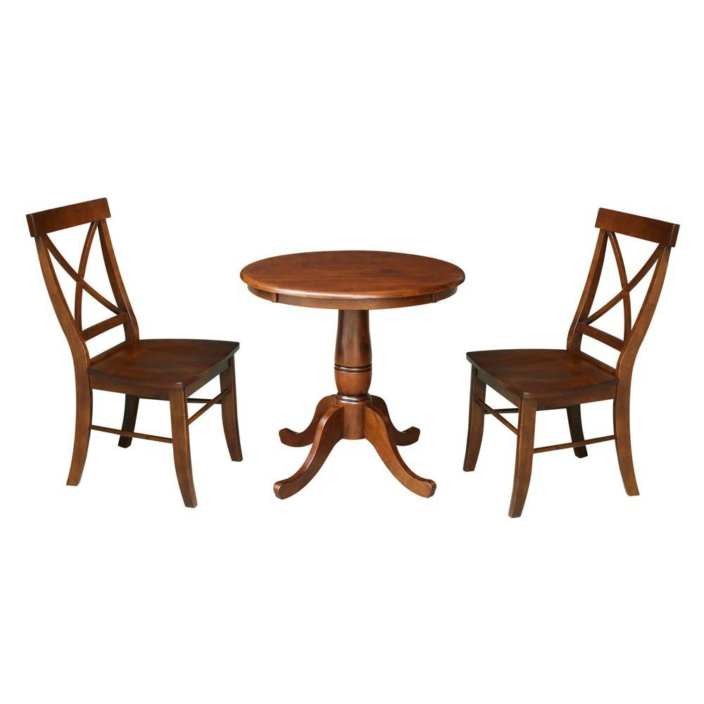 International Concepts 30-inch Pedestal Dining Set 3-Piece: $411.99 International Concepts 30-inch Pedestal Dining Set 3-Piece: $411.99