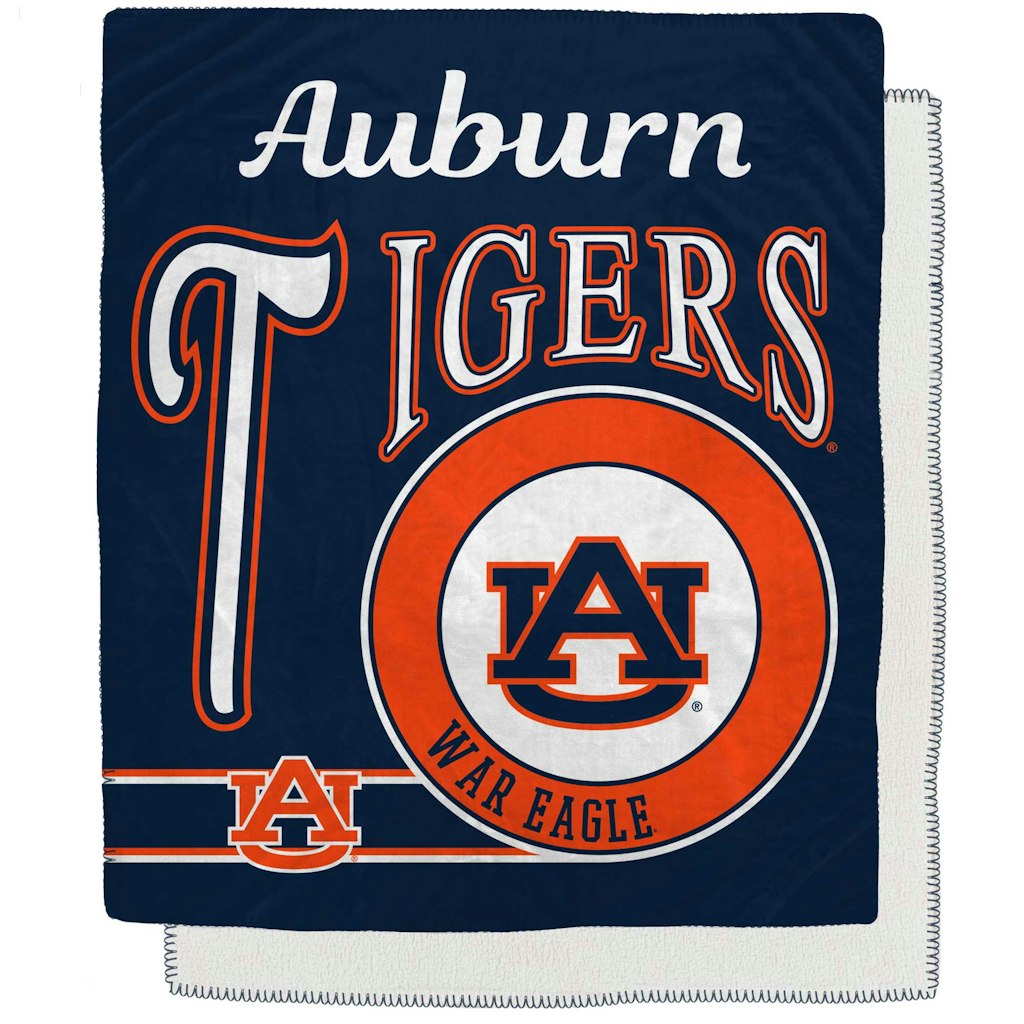 Auburn Tigers 50" x 60" Flannel Fleece Sherpa Blanket: $39.99