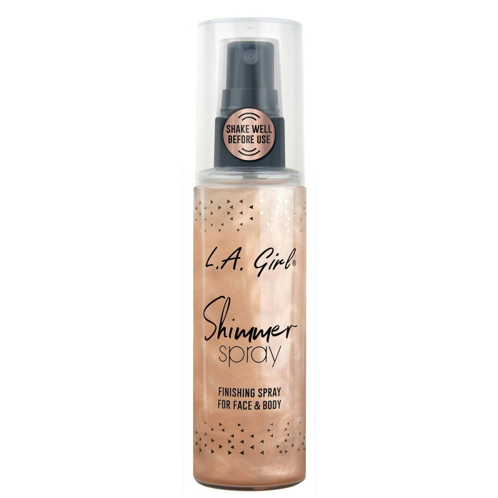 L.A. Girl Shimmer Rose Gold Setting Spray 2.7-fl oz: $7.99 L.A. Girl Shimmer Rose Gold Setting Spray 2.7-fl oz: $7.99