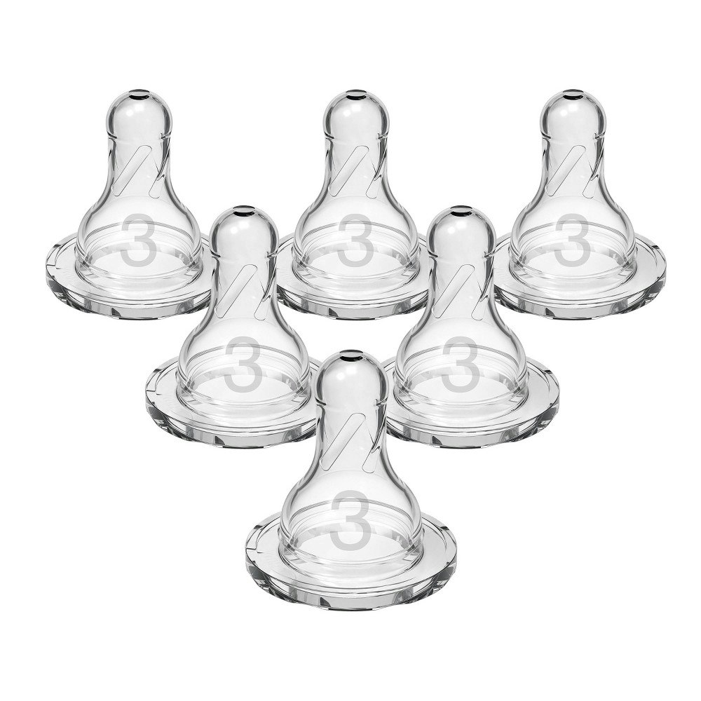 Dr. Brown's Level 3 Narrow Baby Bottle Silicone Nipple 6-Pack: $11.99
