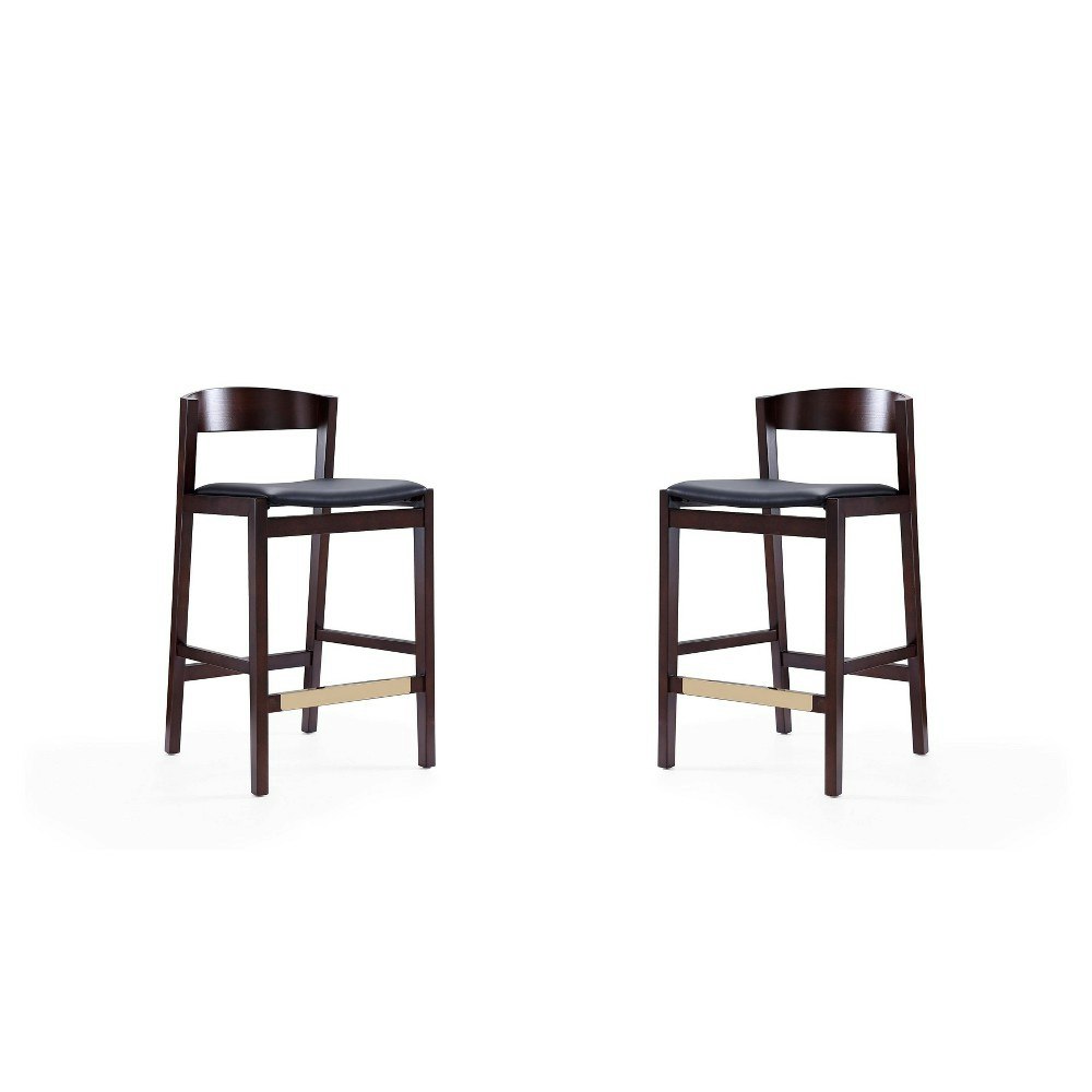 Manhattan Comfort Klismos Upholstered Beech Wood Counter Height Barstools 2-Pack: $563.99 Manhattan Comfort Klismos Upholstered Beech Wood Counter Height Barstools 2-Pack: $563.99