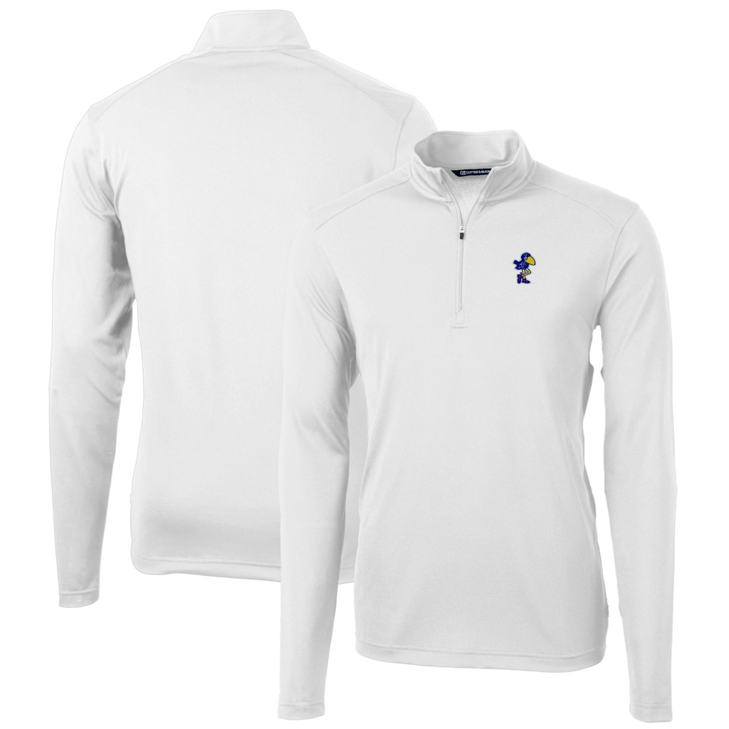 Cutter & Buck Kansas Jayhawks Virtue Eco Pique Quarter-Zip Pullover: $84.99 Cutter & Buck Kansas Jayhawks Virtue Eco Pique Quarter-Zip Pullover: $84.99