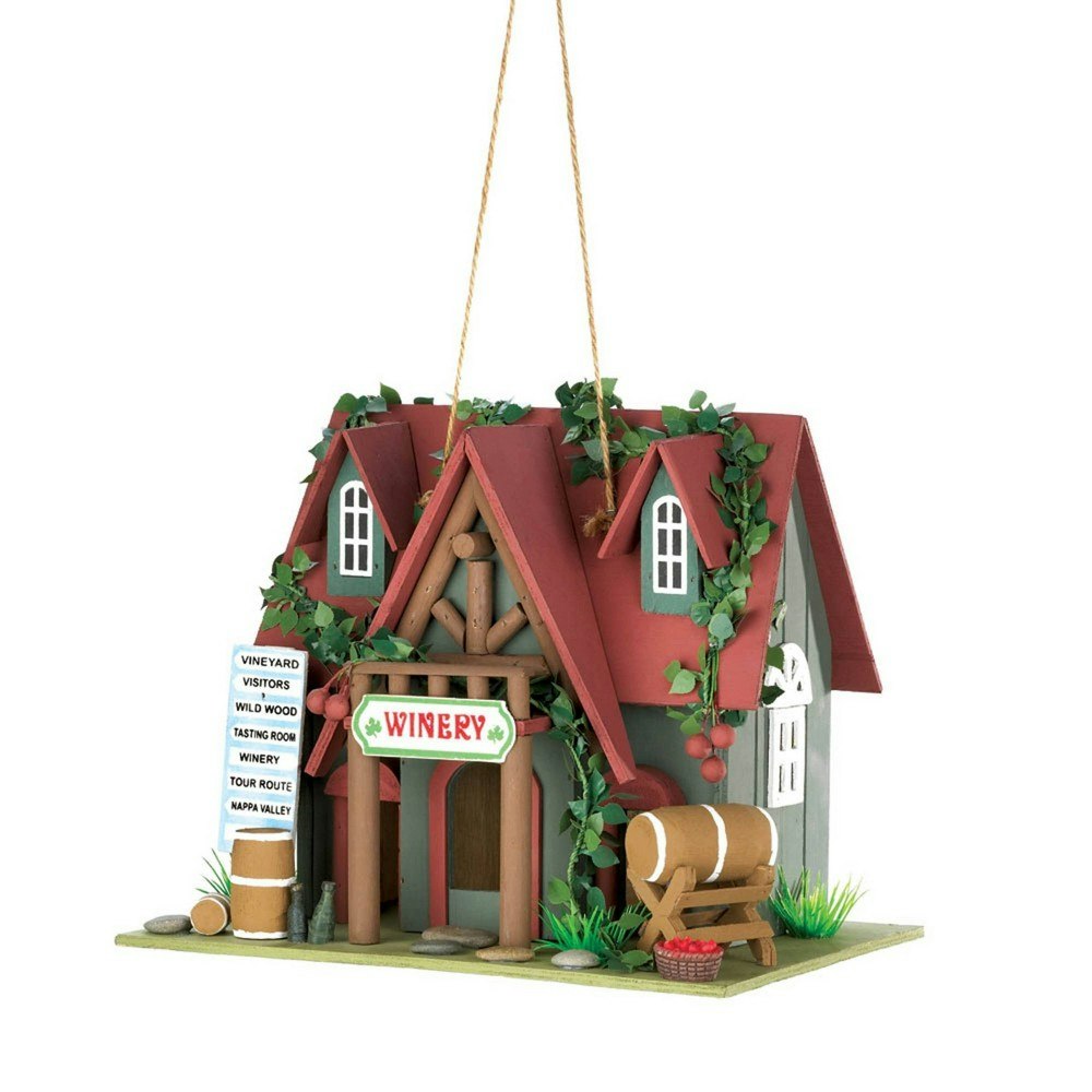 Zingz & Thingz Cottage Winery Bird House: $28.99
