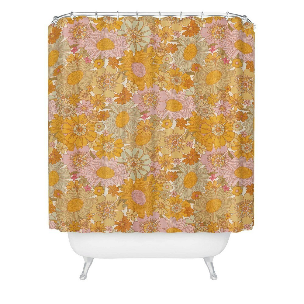 Iveta Abolina Retro Florals Shower Curtain: $89.99 Iveta Abolina Retro Florals Shower Curtain: $89.99