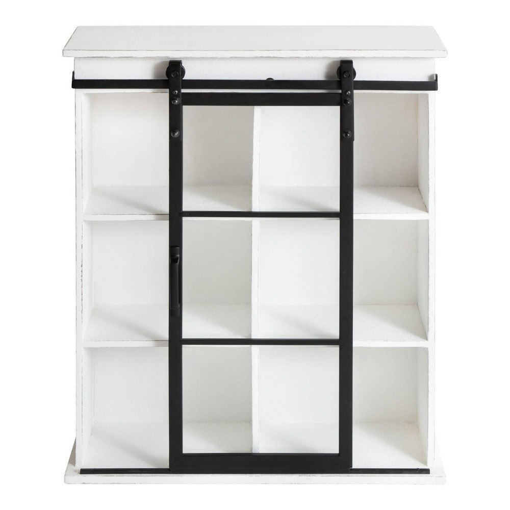 Kate & Laurel 22" x 28" Barnhardt Decorative Wooden Wall Cabinet: $281.99 Kate & Laurel 22" x 28" Barnhardt Decorative Wooden Wall Cabinet: $281.99