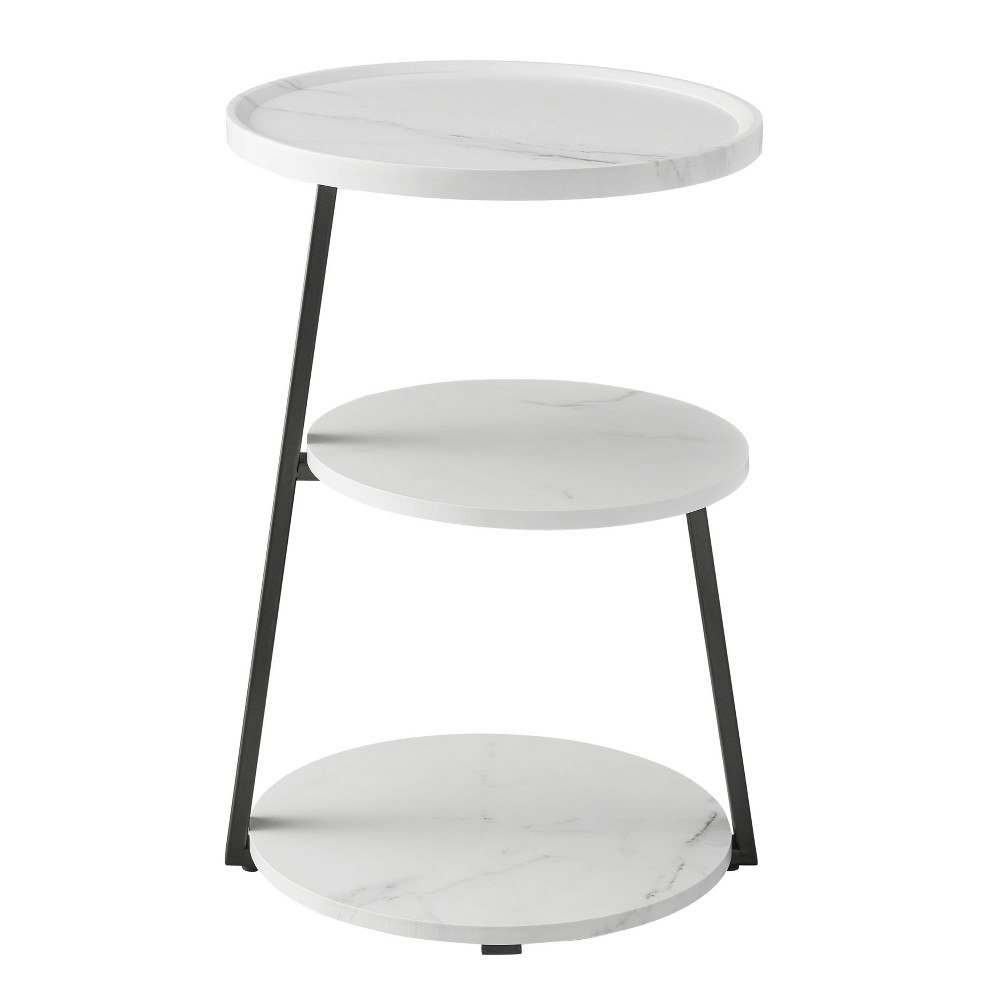 Danya B. Skylar 24"x16.6" 3-Tier Mid-Century Round Accent Table: $69.99 Danya B. Skylar 24"x16.6" 3-Tier Mid-Century Round Accent Table: $69.99