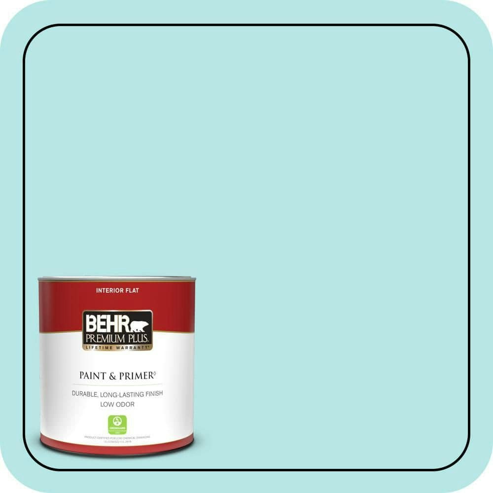 Refreshing Pool Flat Interior Paint & Primer 1-Quart Can: $17.48 Refreshing Pool Flat Interior Paint & Primer 1-Quart Can: $17.48