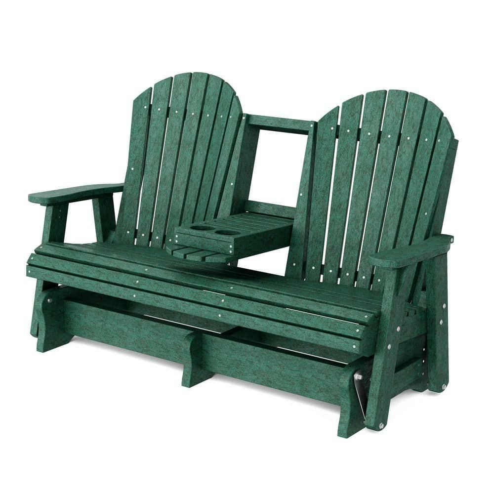 Heritage 5-Foot 2-Person HDPE Plastic Outdoor Glider with Console: $1,190.67 Heritage 5-Foot 2-Person HDPE Plastic Outdoor Glider with Console: $1,190.67