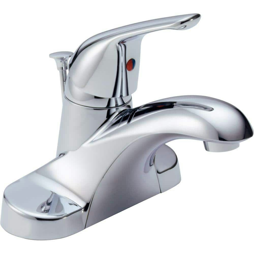 Foundations 4-Inch Centerset Single-Handle Bathroom Faucet: $68.57