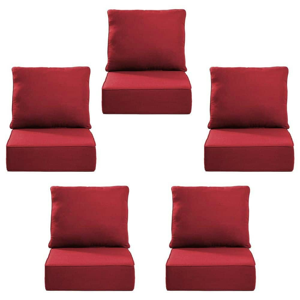 24\" x 24\" x 6\" Olefin Outdoor Chair Cushion 10-Piece Set: $299 24\" x 24\" x 6\" Olefin Outdoor Chair Cushion 10-Piece Set: $299