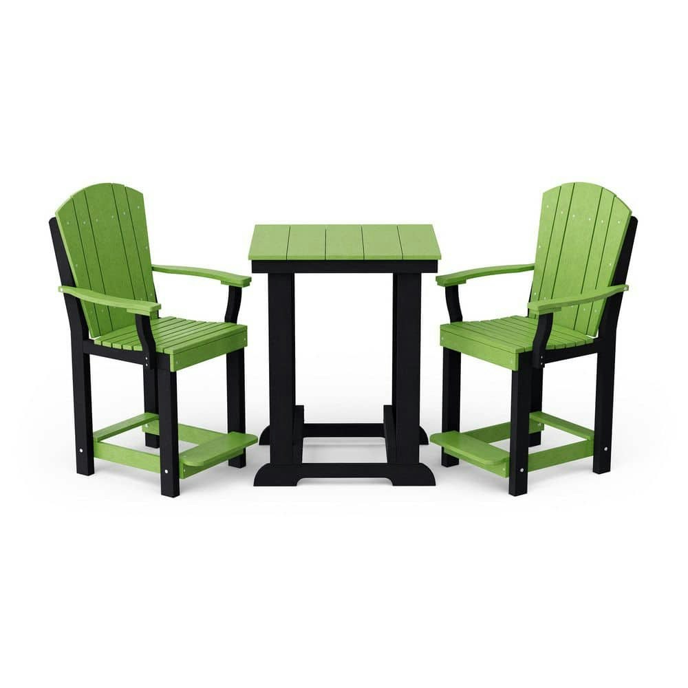 Heritage 3-Piece HDPE Plastic Outdoor Patio Counter Set: $1,259