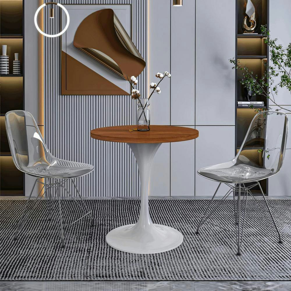 Verve 27-inch Round Modern Dining Table: $328 Verve 27-inch Round Modern Dining Table: $328
