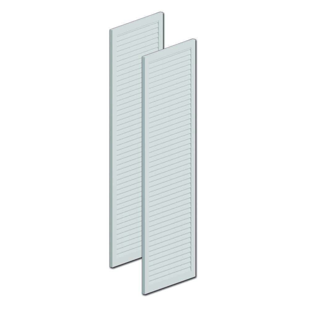 72" x 18" Polyurethane Louvered Shutters Pair: $182 72" x 18" Polyurethane Louvered Shutters Pair: $182
