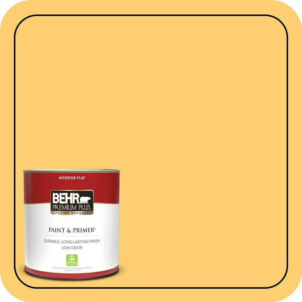 Mellow Yellow Flat Interior Paint & Primer 1-Quart: $17.48 Mellow Yellow Flat Interior Paint & Primer 1-Quart: $17.48