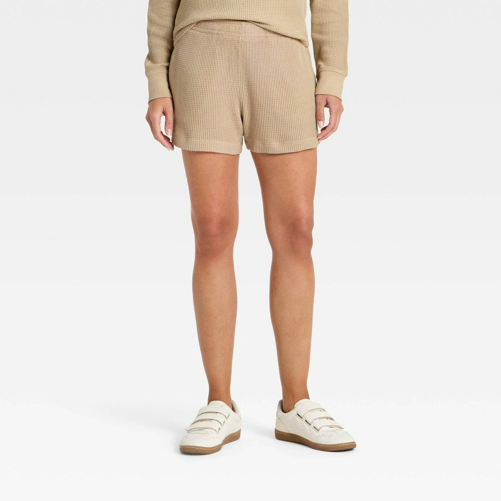 Women's Low-Rise Waffle Pull-On Shorts: $20